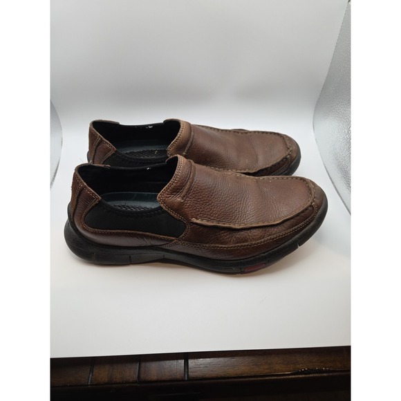 Privo Other - Clarks Slip On Loafers Men's Size 8.5M Brown Leather Casual Comfort Shoes 78849